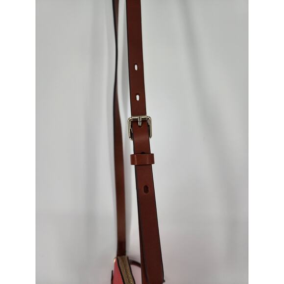 Dooney & Bourke Red Pebbled Leather Mini Crossbody Bag - Picture 5 of 16